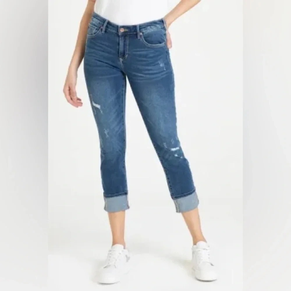 Dear John Blaire High Rise Straight DistressedjJeans Stretch Size 30